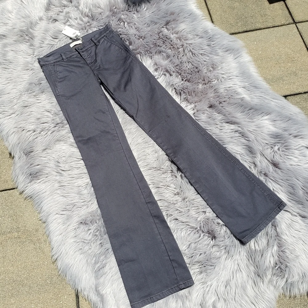 NWT Tory Burch Sabrina Flare Jeans Gray size 24